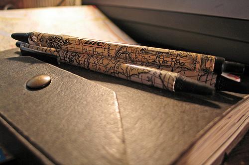 Journal and travel pens