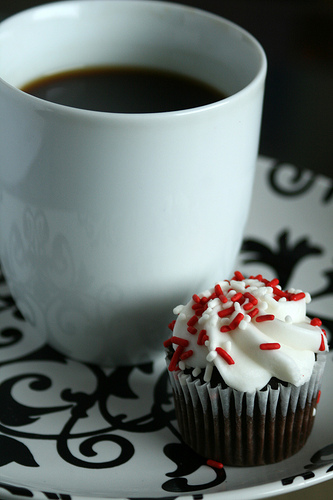 coffee and a cupcake