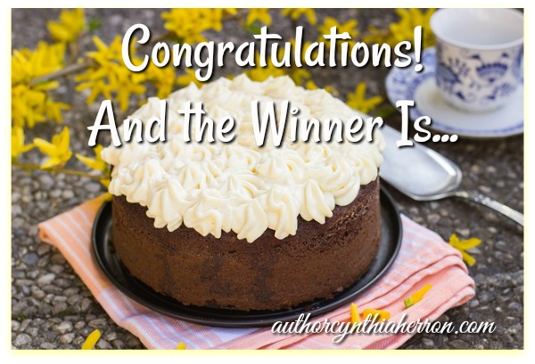 Congratulations! And the Winner Is... authorcynthiaherron.com